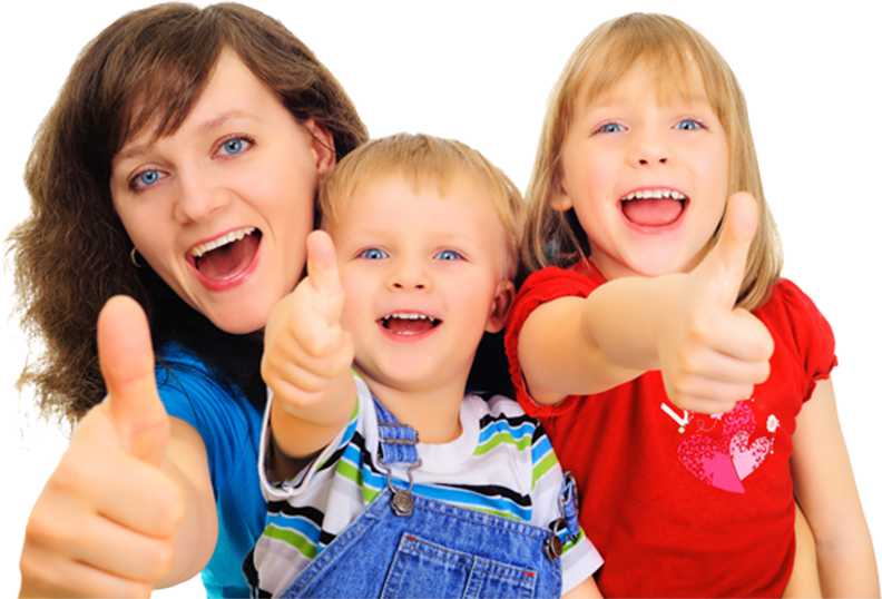smiling family